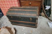 Vintage Domed Travel Trunk
