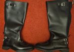 Silvermans traditional long leather biking boots
