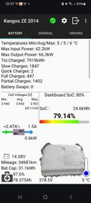 Renault Kangoo battery check report