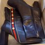 MARIAN Navy pearl boots uk6 Image 6