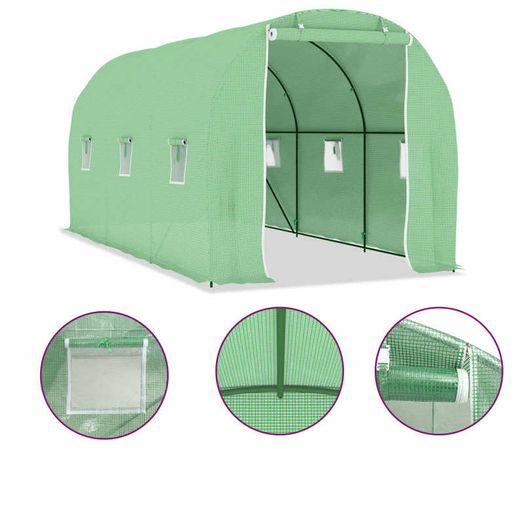 Greenhouse 9 sqm 4.5x2x2 m