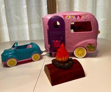 Pink Mini Barbie Caravan