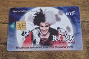 UK BT 2 GBP Phonecard "101 Dalmatians", used, 1996 - free standard postage