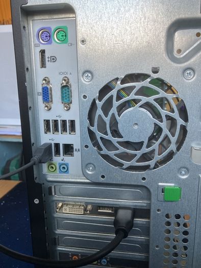HP Compaq Elite 8100 Desktop PC, i7-870, 16GB RAM, SSD, Windows 11 Pro, full setup with monitor
