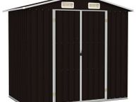 main image for ad Garden Shed Brown 205x129x183 cm Galvanised Steel