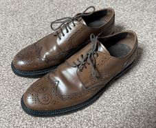 Tods Mens Brown Leather Brogue Shoes Size 9