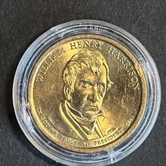 USA William Henry Harrison 1941 Presidential Dollar Mint in protective Capsule Issued in 2009