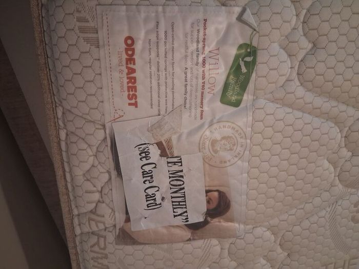 Double bed ( mattress and split divan base ) plus beside locker