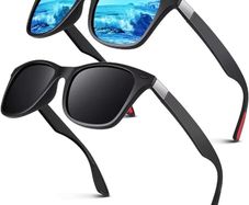Polarised Sunglasses Mens Womens,Retro Dark Shades 100% UV400 Protection For Driving Fishing Running Cycling Golf
