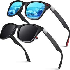 Polarised Sunglasses Mens Womens,Retro Dark Shades 100% UV400 Protection For Driving Fishing Running Cycling Golf