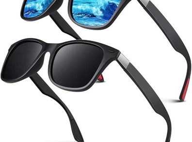Polarised Sunglasses Mens Womens,Retro Dark Shades 100% UV400 Protection For Driving Fishing Running Cycling Golf