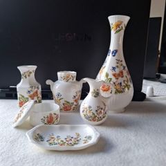 Vintage Aynsley Cottage Garden Fine Bone China Collection 6 Pieces