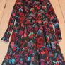 Gorgeous long sleeve floral plus dragon print midi dress Image 4