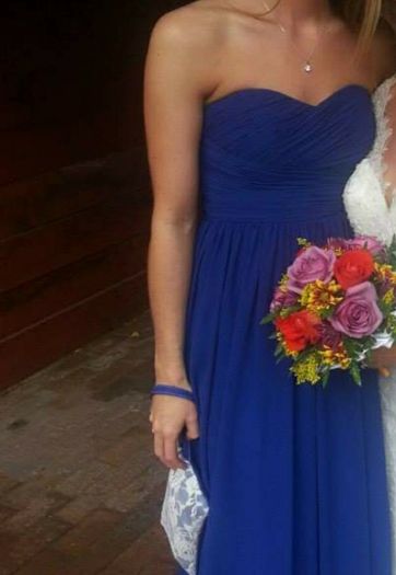 Bridesmaid dress royal blue