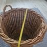 Vintage 1960s Reed weave turf basket large Image 8