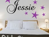 Your Name Personalised Kids Wall Art Sticker Decal
