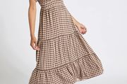 New check gingham summer dress:size 12