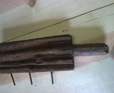 Old Irish usermade thatcher's maul and rake