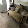 Antique Victorian camelback parlour sofa Image 2