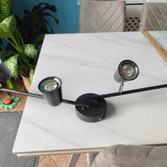 Kitchen ceiling light warm white with adjustable arms and integrated leds