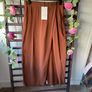 trousers Bnwt Zara wrap over front trousers size small rust brown shade Image 7