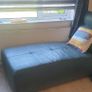 C corner leather sofa and leather suede chaise lounge Image 9