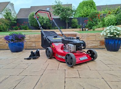 petrol lawnmower