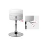 Wall dressing table with mirror and stool Image 3