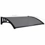 Door Canopy Black 150x80 cm PC Image 5