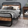 Double Bed Metal Platform Bed Frame Image 2