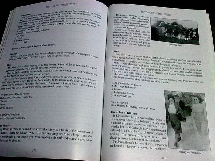 St. Joseph's National School Ballinruane Galway Local history