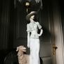 Vintage Large table lamp with Lady and Dog figure from the Elegant Collection H-26" Image 2