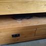 Solid Oak TV unit, Side Board and Book Case Image 3
