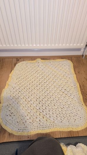 Handmade Lemon Blanket and Hat.