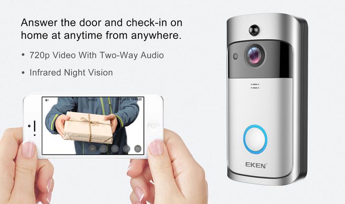 WiFi Wireless Video Door Bell Smart Home Monitoring Doorbell Night Vision