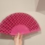 Girls brand new pink Spanish dancer Halloween costume & matching fan - Age 4 Image 4