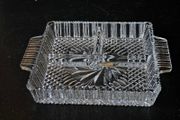 NEW Crystal  Serving Dish Tray with Handles
