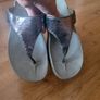 Fitflop sandal in dark silver / pewter  uk6 Image 2