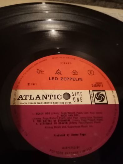 Led Zeppelin IV original LP 1971 made in England RARE