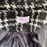 Savida Black & White Houndstooth Check Double-Breasted Coat Size M UK 12 / EU 40 Image 2