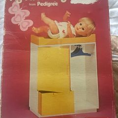Pedigree Vintage My First Baby Dolls Changing Table and Wardrobe by Pedigree