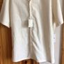 BNWTS Mens Cream Short Sleeve Cotton & Linen Blend Shirt Med including postage Image 3