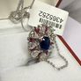 Kyanite, Moissanite & African Ruby Pendant with Chain Image 3
