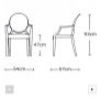 ghost style chair. Like new Image 2