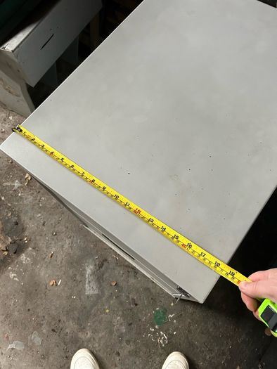 Office metal filing cabinet with locking key