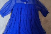 Next girls blue  lace dress 7-8