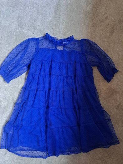 Next girls blue  lace dress 7-8