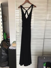 Stunning Black Gown by Laundry Cross Back size 10