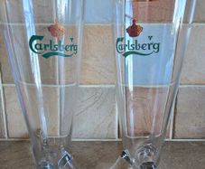Vintage Carlsberg Glasses