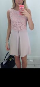 NEW WITH TAGS Pink lace miss selfridge dress size 8